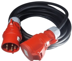 Prelungitor trifazic 15m cablu 5G4 H07RN-F 32A aprox. 22kW IP44