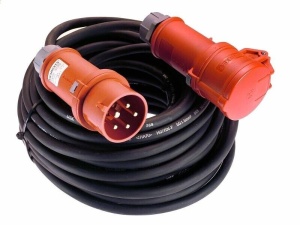Prelungitor trifazic 30m cablu 5G4 H07RN-F 32A aprox. 22kW IP44 - Img 2