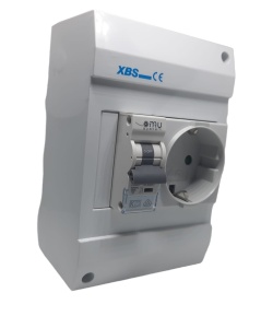 Priza aplicata schuko cu protectie copii si siguranta 1P C 16A 130x87mm IP20 230V AC 50/60Hz - Img 2