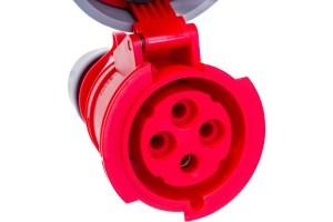 Priza trifazica mobila pe cablu 4 poli 32A 3P+E 6h CEE 380V IP67 - Img 3