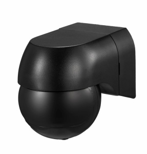 Senzor de mișcare 180° 800W antracit 220-240V AC IP44 detecție maxim 12m cu tehnologie infraroșu, 5 ani garantie