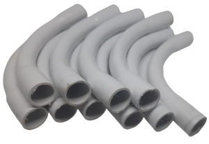 Set 10 bucati cot plastic pentru teava PVC tub bergman 16mm