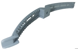 Set 20 bucati cleme duble din plastic pentru prindere cabluri 220mm lungime - Img 3