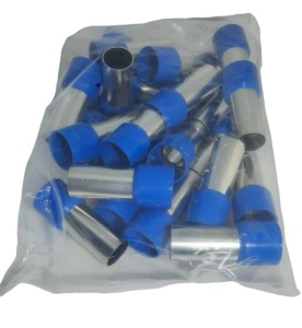Set 25 pini terminali izolati 120 mm² albastri ferule cupru 52mm - Img 2