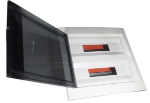 Tablou electric 36 module (2x18 module) incastrat Elettrocanali cu usa fumurie 430x410mm IP40 - Img 2