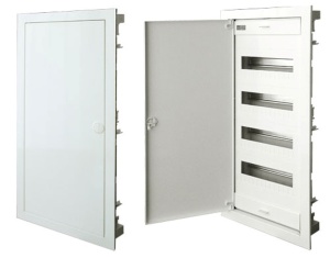 Tablou electric incastrat 48+8 module ST 4 randuri cu usa metalica IP40 - Img 2
