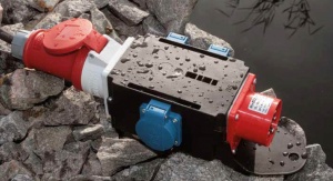 Adaptor trifazic industrial MIXO IP44 intrare 5 poli 16A iesire 5 poli 32A - Img 3
