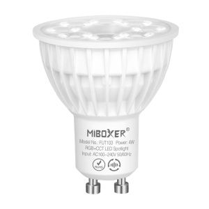 Bec LED 4W GU10 RGB+CCT LED Spotligh 320lm 80lm/W 2700K~6500K, 16 milioane de culori intensitatea luminii ajustabila, control de la distanta 30m 2.4GHz - Img 2