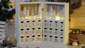 Calendar Advent cu LED de Crăciun, cu baterii - Img 1
