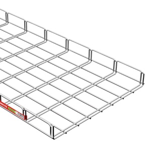 Canal cablu metalic 400x50mm din sarma mesh galvanizat lungime 2 metri jgheab pentru trasee electrice - Img 2