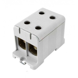 Clema terminala conexiune 1 pol gri Cu-Al 4x150mm² montare pe sina DIN 35mm 290A (Al) 320A ( Cu)