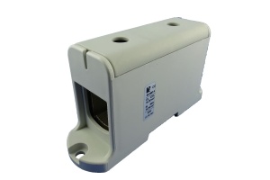 Clema terminala conexiune gri Cu-Al 240mm² montare pe sina DIN 35mm 380A (Al) 425A ( Cu)