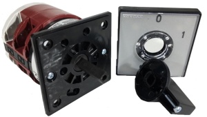 Comutator 63A 18.5kW IP40 cu came PACO rotativ incastrabil 3 poli 2 pozitii 0-1 PORNIT-OPRIT - Img 3