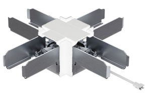 Conector tip X pentru CIL LIN de birou, alb