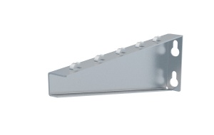 Consolă 300x100mm NZM300 electro-galvanizată suport pentru prindere canal cablu din sârmă mesh 300mm, susținere maxim 120 kg