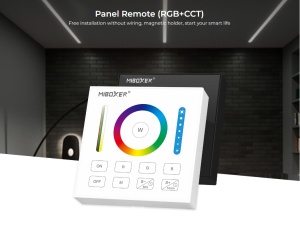 Controler Mi-Light MiBoxer Group Control grup perete telecomandă albă DIM+RGB+CCT B0 - Img 3