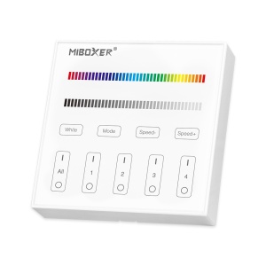 Controller Mi-Light B3 MiBoxer Group Control grup zonă telecomandă perete, controler alb DIM+RGBW