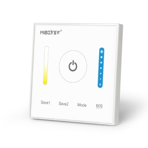 Controller Mi-Light P2 MiBoxer LED Panou alb de perete 2 în 1 Benzi LED, IC cu ecran tactil capacitiv de înaltă precizie - Img 1