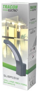 Corp de iluminat pentru perete, formă curbată, antracit - Img 2