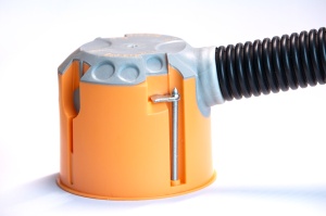 Doza aparat rigips ermetica adanca diametru:68mm adancime:62mm 850°C, VDE IP30 - Img 3