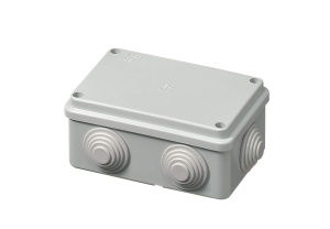 Doza aplicata patrata 120x80x50mm IP55 pentru distributie jonctiune ABS rezitenta UV
