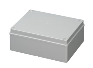 Doza aplicata patrata 190x140x70mm IP56 pentru distributie jonctiune ABS rezistenta UV fara presetupe margini netede
