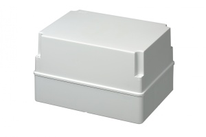 Doza aplicata patrata 300x220x180mm IP56 inalta pentru distributie jonctiune ABS rezistenta UV fara presetupe margini netede