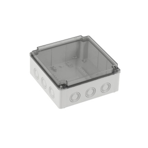 Doza de ramificatie aplicata ABS 210x210x90mm IP67 IK06 transparenta
