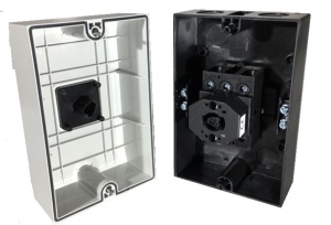 Intrerupator 100A 37kw 0-1 ON-OFF 3 poli 400V AC IP65 industrial aplicat casetat - Img 3