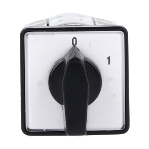 Intrerupator 10A 2.2kw 0-1 ON-OFF 3 poli IP40 industrial incastrabil cu came PACO pentru tablouri cu protectie la atingere directa - Img 2