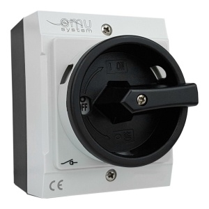Intrerupator 3 poli 25A 7,5kw IP65 cu carcasă pornit/oprit 400V blocabil - Img 2