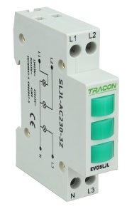 Lampă de semnalizare modularăcu LED, verde, verde, verde
