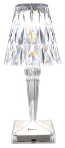 Lampă decorativă LED de birou, cu acumulator, umbrelă