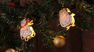 Lanț de lumină LED de Crăciun, pinguin, urs, cu baterii - Img 3