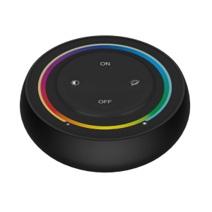 Mi-Light miboxer S2B Telecomandă curcubeu cu 4 zone luminozitate, culoare, control temperatură RGB+CCT culoare negru
