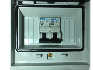 Panou electric din plastic echipat cu 2 prize monofazice schuko 16A 210x110x112mm IP44 organizare de santier fara legaturi ( fara fire) - Img 3