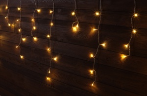 Perdea luminoasă LED de Crăciun, țurțuri, interior/exterior - Img 3