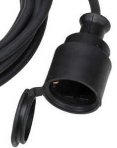 Prelungitor flexibil cauciuc in executie grea 5 metri 3x2.5 3500W H07RN-F 250V IP44 - Img 3
