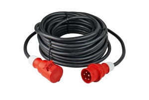 Prelungitor trifazic 5m cablu 5G6 H07RN-F 32A aprox. 22kW IP44 - Img 3