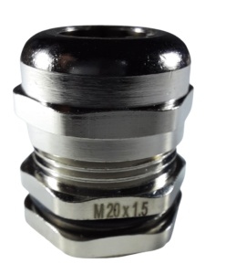 Presetupa metrica M20 din metal alama nichelata diametru 6-12mm IP68 - Img 1