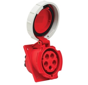 Priza trifazica 5 poli 32A 3P+N+E 6h incastrata oblica ST CEE 380V IP67