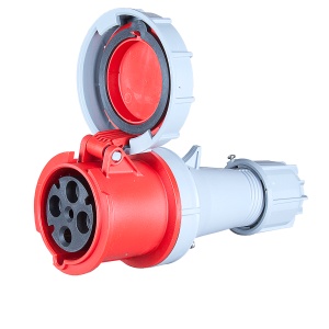 Priza trifazica mobila pe cablu 4 poli 125A 3P+E 6h CEE 380V IP67