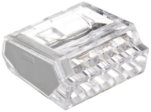 Set 100 buc clema legatura 5 fire conectare rapida 1-2.5mm2 24A
