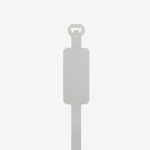 Set 100 bucati colier plastic 270x4.8mm cu eticheta, placa de marcaj 28×13 mm plastic alb 22.2 kg Cobra 961006 - Img 2