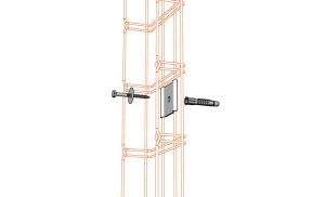 Suport de perete 50x62mm cu diblu pentru prindere orizontala sau verticala pe perete - Img 3