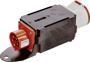 Adaptor trifazic industrial MIXO IP44 intrare 5 poli 32A iesire 5 poli 16A - Img 1