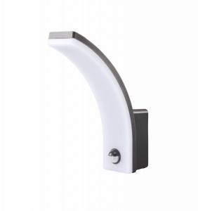 Aplică de exterior 20W 1700lm 4000K lumină naturală IP65 cu senzor de mișcare, distanță de detecție maxim 9m, garanție 5 ani