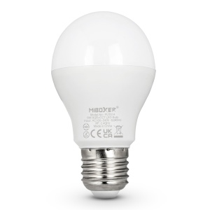 Bec LED Miboxer Mi-Light E27 6W RGB+CCT 95lm/W 550lm 100x57mm 16 milioane de culori, temperatura de culoare reglabila, intensitatea luminii ajustabila, control pana la 30 de metri 2.4 GHz - Img 2