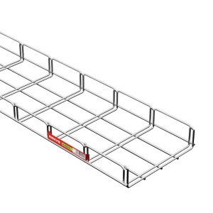 Canal cablu metalic 200x50mm din sarma mesh galvanizat lungime 2 metri jgheab pentru trasee electrice - Img 2