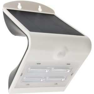 CIL de perete LED, panou fotovoltaic,detector mișcare, alb